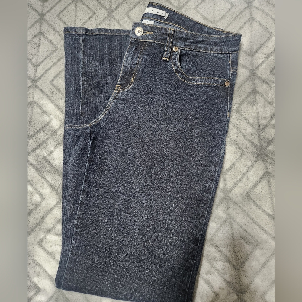 Womens Cabi jeans. Sz8. Dark wash blue.